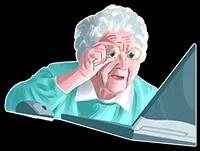 Abuela-mirando-un-computador-con-curiosidad