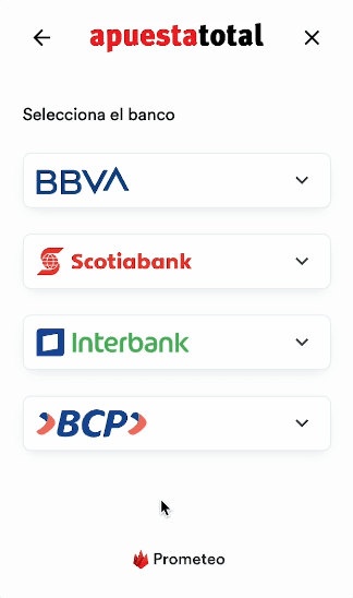 Elige el banco AT actualizada